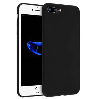 Capa Avizar para iPhone 7 Plus/8 Plus de Silicone Mate Preto - 1