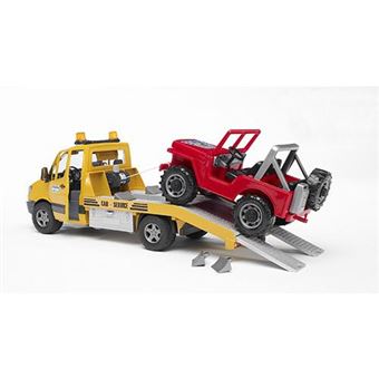 Veículo de Brincar Todo Terreno e Reboque Bruder Mercedes Benz Sprinter com Luzes
