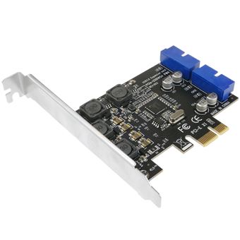 Placa PCI Express BeMatik com 2 Conetores Internos USB 3.0 de 19 Pinos - 1