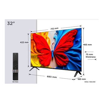 Smart TV TCL S59K 32S59K | QLED | FHD | 32'' | 81,3 cm | F - 1