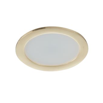 Foco embutido Intec FUSION alumínio dourado com driver integrado 5W 4000K (luz natural) 7x3,2 cm - 1