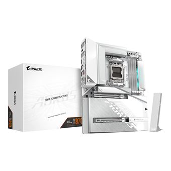 Motherboard GIGABYTE X870 AORUS STEALTH ICE | Branco - 1