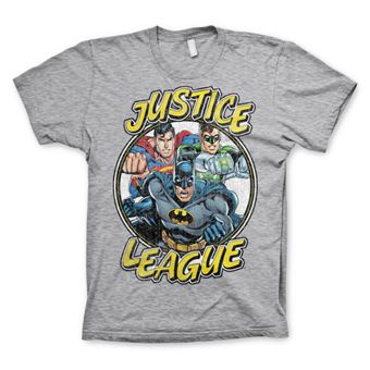 T-shirt Justice League Team | Cinzento | S