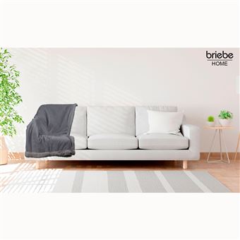 Cobertor de Sedalina Briebe com Tela de Sherpa | 180 x 240cm | Cinzento Escuro - 1