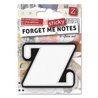Bloco de Notas Adesivos Forget Me Sticky Notes - Letra Z - 1