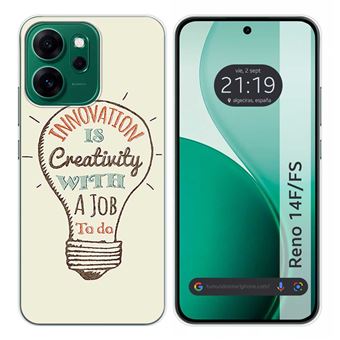 Capa Tumundosmartphone de silicone para Oppo Reno 14 FS / 14FS 5G | Criatividade Design Desenhos - 1