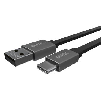 Emtec ECCHAT700TCU3 cabo USB 1,2 m 3.2 Gen 2 (3.1 Gen 2) USB A USB C Preto - 1