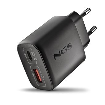 Carregador de Dispositivos Móveis NGS EON 45W BLACK | Preto - 1