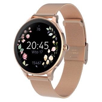 Smartwatch Forever | Pulseira de Malha de Aço Inoxidável | para Mulher | Rose Gold - 1