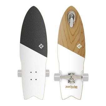 Longboard Street Surfing Shark Attack | 30'' | Koa White - 1