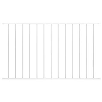 Painel de vedação aço revestido a pó vidaXL | 1,63x1,17 m | Branco - 1