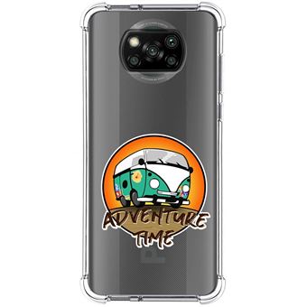 Capa Tumundosmartphone de silicone anti-choque para Xiaomi POCO X3 NFC / X3 Pro desenhos de design Adventure Time - 1