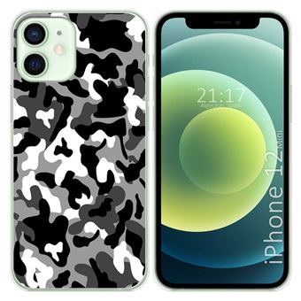 Capa Tumundosmartphone de Gel TPU para iPhone 12 Mini (5.4) Design de desenhos de camuflagem de neve - 1