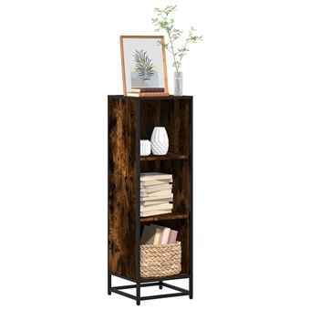 Estante vidaXL | 33,5x33x107,5 cm | derivados de madeira carvalho fumado - 1