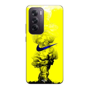 Capa Maniacase para Oppo Reno 12 pro 5G | Nike Bold fonte amarela - 1