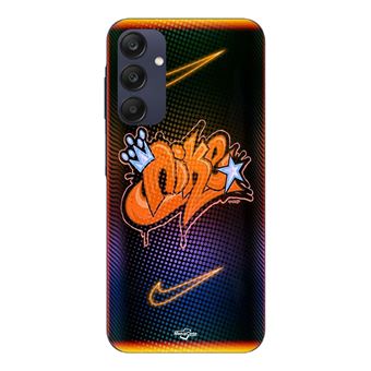 Capa Maniacase para Samsung Galaxy A25 | Samsung Galaxy A25 com logótipo Nike Just Do It laranja - 1
