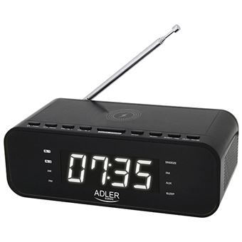 Rádio Despertador Adler AD 1192B | Preto - 1