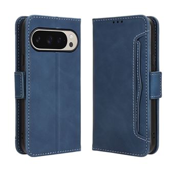 Capa FOXDOCK Protetora para Google Pixel 10 Pro XL | Suporte e Flip de couro PU | À Prova de Choque | Azul - 1