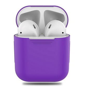 Capa protetora de silicone Antichoque WISETONY para Apple AirPods Violeta - 1