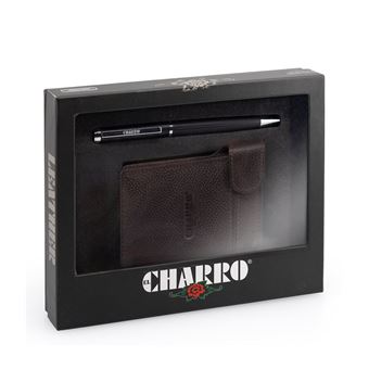 Porta-Cartões + Caneta El Charro | Castanho - 1