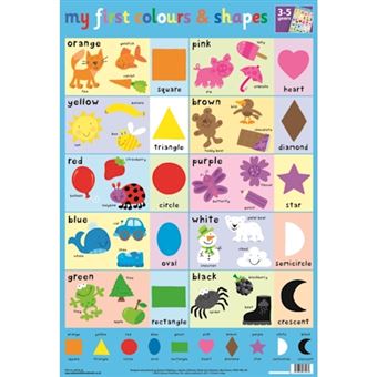 Colours and Shapes Wall Chart - Poster - 2000 - 1