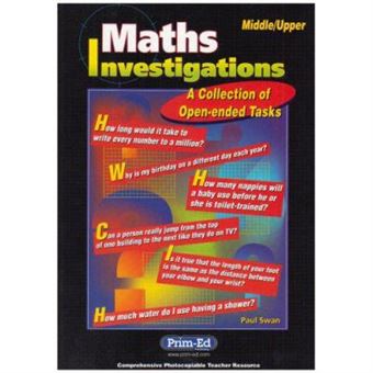 Maths Investigations: A Collection Of Open-Ended Tasks - [Version Originale] - 1