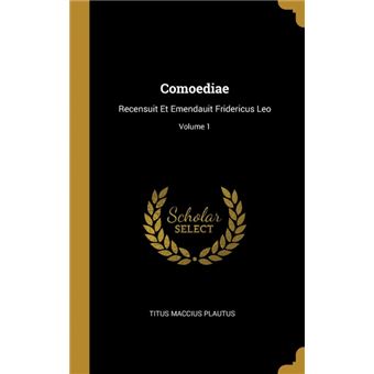comoediae Hardcover