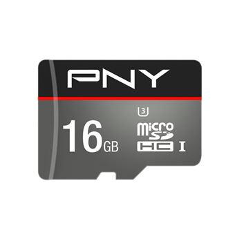 cartão de memória PNY Turbo 16GB MicroSDHC UHS-I Class 10 Preto e Cinzento