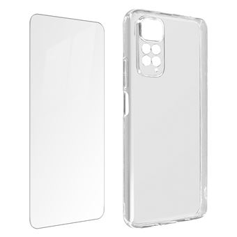 Capa Avizar Para Xiaomi Redmi Note 11 E 11S Silicone E Película De Vidro Temperado 9H - 1