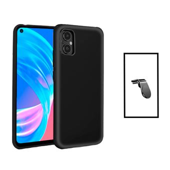 Kit Gift4Me Suporte de Carro Magnético L + Capa Proteção Traseira Silicone para Oppo Reno8 Lite - Preto - 1