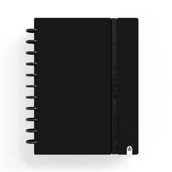 Caderno Ingeniox | A4 | Pautado | 80Folhas | 100G | Foam com Elástico | Preto - 1