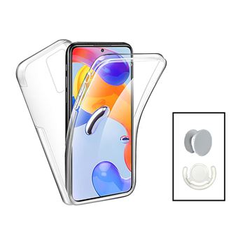 Kit Gift4Me Capa 360° Proteção Frente e Verso + 1 HandHolder + 1 Suporte HandHolder Branco para Xiaomi Redmi Note 12 Pro Plus - Transparente/Branco - 1