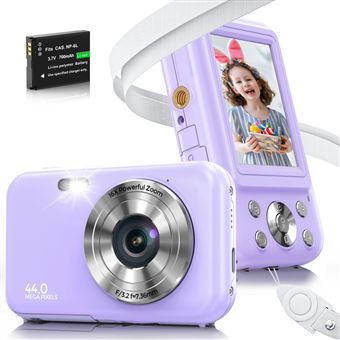 Câmara digital compacta para crianças DUDAO DC406 | FDH | 44MP | autofocus 16x zoom | com de 2,4 " | Roxo - 1