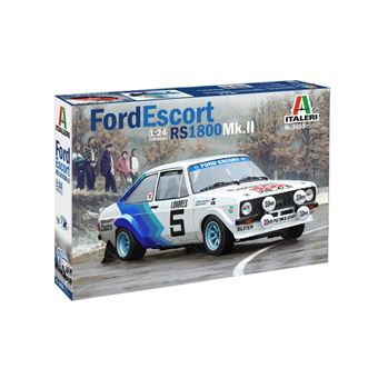 Modelo de veículo terrestre Italeri Ford Escort RS1800 Mk.II | Cinzento, Transparente - 1