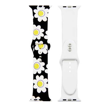Bracelete de Silicone HSMY Colorida para Apple Watch Series 6/ SE/ 5/ 4 | 40 mm - Multicolor53 -Tamanho S/M - 1