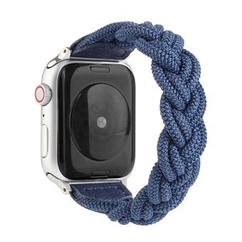 Bracelete de Nylon HSMY Extensível Trançado para Apple Watch Series 6/ SE/ 5/ 4 | 44 mm - Azul Escuro - 1
