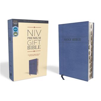 Niv Premium Gift Bible Leathersoft Navy Red Letter Edition Thumb Indexed Comfort Print The Perfect Bible For Any Giftgiving Occasion By Zondervan - 1