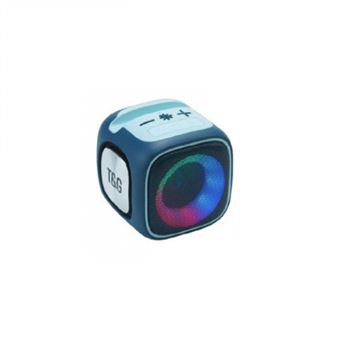 Coluna Wireless Portátil SAMPHONE ELETRONICO TG-359 com Luzes LED | RGB - Azul/Azul Bebé - 1