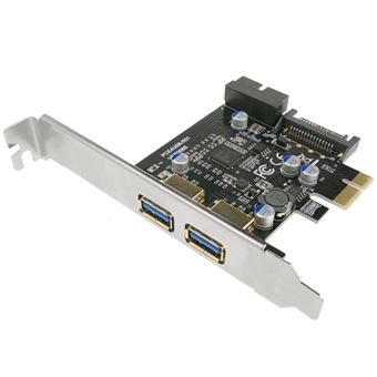 Placa PCI Express BeMatik para Superspeed USB 3.0 com 2 Portas Externas e 1 Interno de 19 Pinos - 1