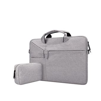 Mala HSMY Impermeável Durável com Saco do Adaptador para Computador Portátil 14.1 '' | Cinza | 375 x 265 x 25 mm - 1