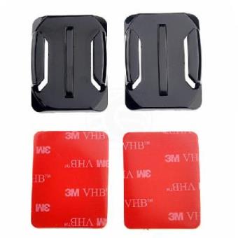 Kit de 2 bases clipe adesivo curvo fivela 3 HD GoPro herói 2 ST11