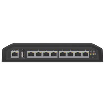 Ubiquiti Networks EdgeSwitch 8XP Gerido Gigabit Ethernet (10/100/1000) Preto Apoio Power over Ethernet (PoE)