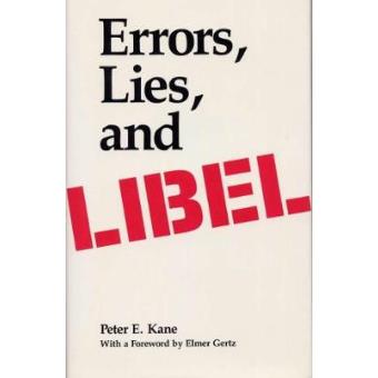 Errors, Lies, And Libel