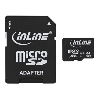 cartão de memória InLine 35054I 64GB MicroSDXC Class 10 Preto