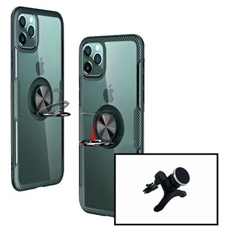 Kit Phonecare | Suporte Magnético Carro Reforçado + capa case 3X1 Clear Armor para iPhone 11 Pro - Transparente/Preto - 1