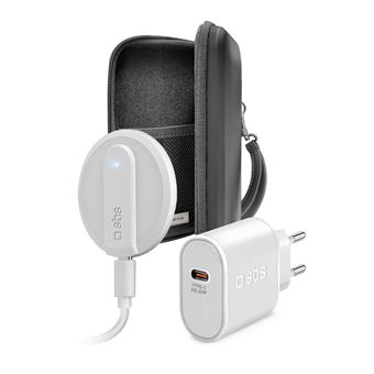 Carregador de Dispositivos Móveis SBS Always on Charge KIT | Branco - 1