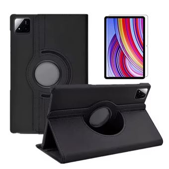 Kit Capa 360 Rotation Anti-Impact Protection + Vidro Temperado Phonecare para Xiaomi Pad 7 Pro 11.2 | Preto - 1