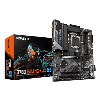 Motherboard GIGABYTE B760 GAMING X AX | Castanho - 1
