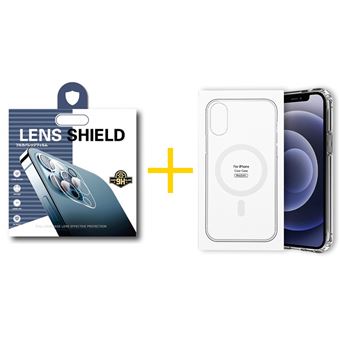 Pack 1 x Película de Câmara + Capa skyhe Apple iPhone 12 Pro Max Compatível com Magsafe Magnetic Transparente Clear - 1