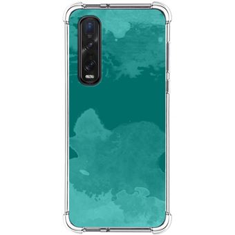 Capa Tumundosmartphone de silicone anti-choque para Oppo Find X2 Pro design aquarela 06 desenhos - 1